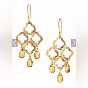 Stella & Dot Signature Clover Drop Earrings